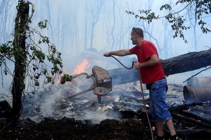 Nadzorom će se nastojati suzbiti opasnost od požara - lanjsko zgarište u Dolinki  (snimio Dejan ŠTIFANIĆ)